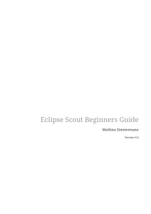 Eclipse Scout Beginner's Guide