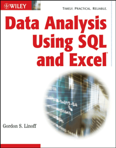 Data Analysis with SQL and Excel Textbook