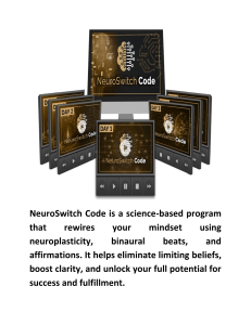 NeuroSwitch Code: Rewire Your Mind for Success