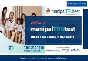 Manipal TRUtest Blood Test Center Bangalore