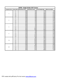 SAFEX EOT Crane Specs