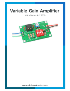 Variable Gain Amplifier Datasheet