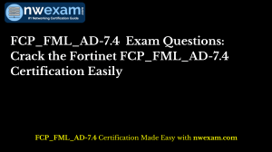 FCP_FML_AD-7.4 Exam Questions: Fortinet Certification Prep