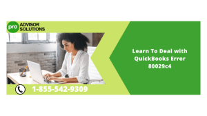 QuickBooks Error 80029c4a: Fix Guide