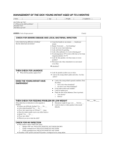 Infant Medical Assessment Form (0-2 Months)