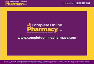 Buy HCG Ovidac Injections Online | Complete Online Pharmacy