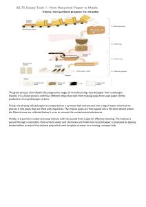 Recycled Paper Process Chart