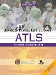 ATLS Student Course Manual: Trauma Life Support