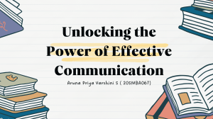 Effective Communication: Skills & Techniques