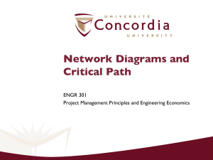 Network Diagrams & Critical Path Analysis