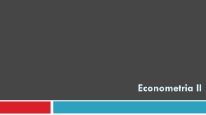 Exercícios de Econometria II: Regressão e Testes