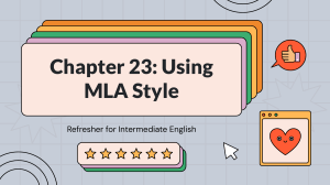 MLA Style Guide: Citations & Formatting