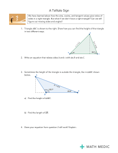 Law of Sines Worksheet: Trigonometry Problems