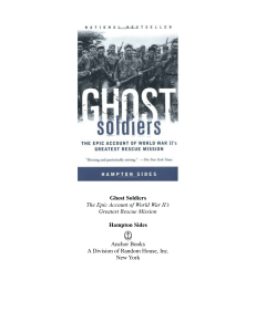 Ghost Soldiers: WWII Rescue Mission Book