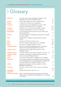 Cambridge English 7 Glossary