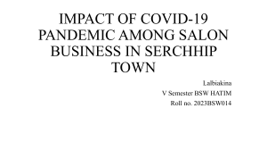 COVID-19 Impact on Salon Business in Serchhip