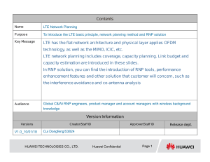 LTE Network Planning: Principles & RNP Solutions