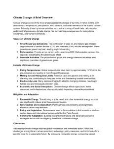 Climate Change Overview: Causes, Impacts, Solutions