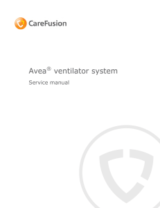 Avea Ventilator System Service Manual