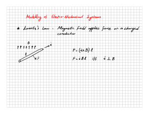 Lorentz Law in Electro-Mechanical Systems