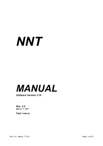 NNT Software Manual v3.10