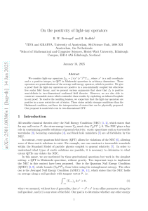 Positivity of Light-Ray Operators in QFT