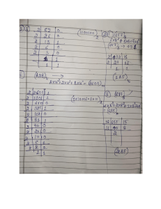 Number System Conversions & 2's Complement Notes