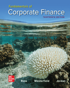 Fundamentals of Corporate Finance Textbook