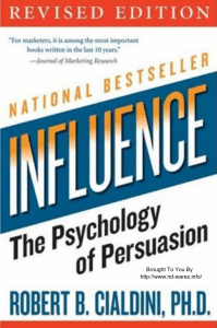 Influence: Psychology of Persuasion Book Excerpt