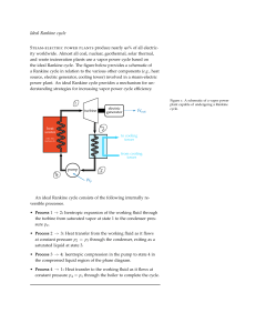 Ideal Rankine Cycle Worksheet: Thermodynamics Problems