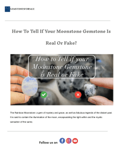 Real vs Fake Moonstone: How to Tell the Difference