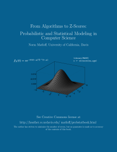 Probabilistic and Statistical Modeling in Computer Science