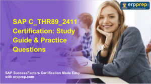 SAP C_THR89_2411 Study Guide & Practice Questions