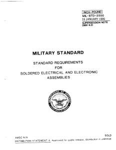 MIL-STD-2000: Soldering Standard Requirements