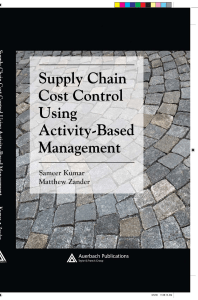 Supply Chain Cost Control Using Activity-Based Management