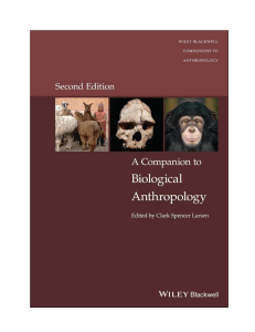 A Companion to Biological Anthropology