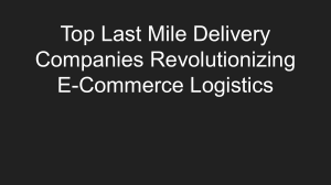 Top Last Mile Delivery Companies in E-Commerce