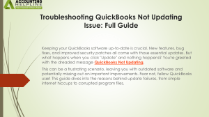 QuickBooks Update Troubleshooting Guide