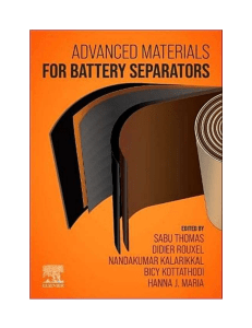 Advanced Materials for Battery Separators