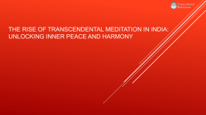 Transcendental Meditation in India: Inner Peace & Harmony