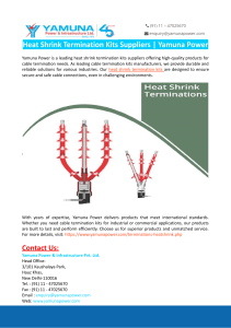 Heat Shrink Termination Kits | Yamuna Power