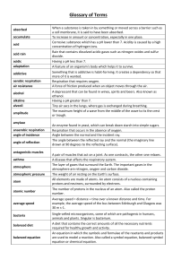 Science Glossary: Biology, Chemistry, Physics Terms