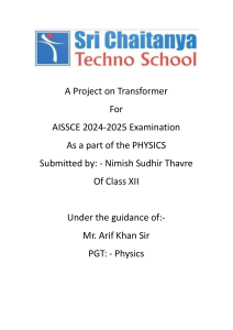 Transformer Project Report: Voltage & Turns Ratio