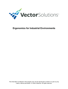 Ergonomics for Industrial Environments Course