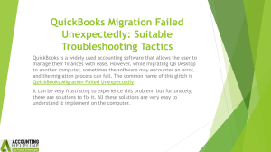 QuickBooks Migration Failed: Troubleshooting Guide