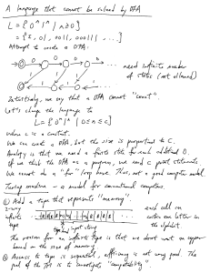 DFA Limitations & Turing Machines