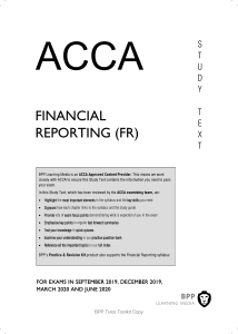 ACCA Financial Reporting (FR) Textbook