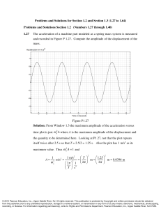 Spring-Mass System Problem Solutions