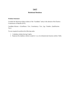 Relational Database Lab Assignment