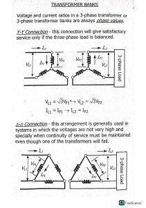 Transformer Bank Connections: Y-Y and Delta-Delta